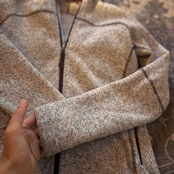 Haglofs Womens Swook Fleece full zip size small Gray Hooded Jacket  cozy and sty - Picture 2 of 11